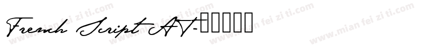 French Script AT字体转换